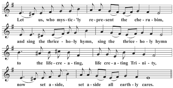 Cherubikon E, first part