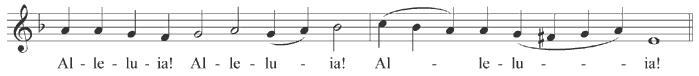 Allelua in tone 3