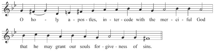 Troparion of several apostles