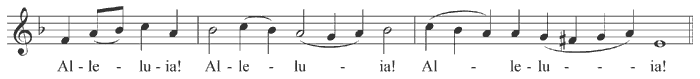 Alleluia in tone 4
