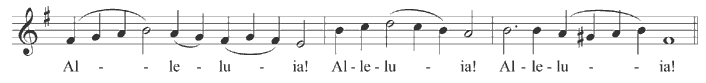 Alleluia in tone 5