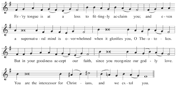 Kontakion of the Resurrection - tone 1