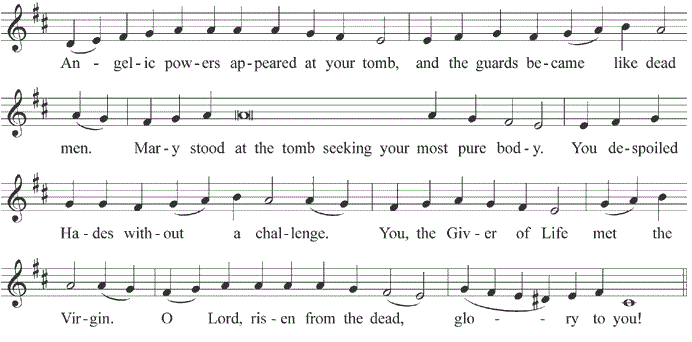 Troparion of the Resurrection - tone 6